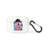 AirPods / AirPods Pro CASE CAMOUFLAGE BEAR PINK CLEAR (4627784106102)