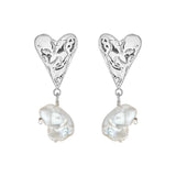 PEARL HEART earrings (6559906005110)