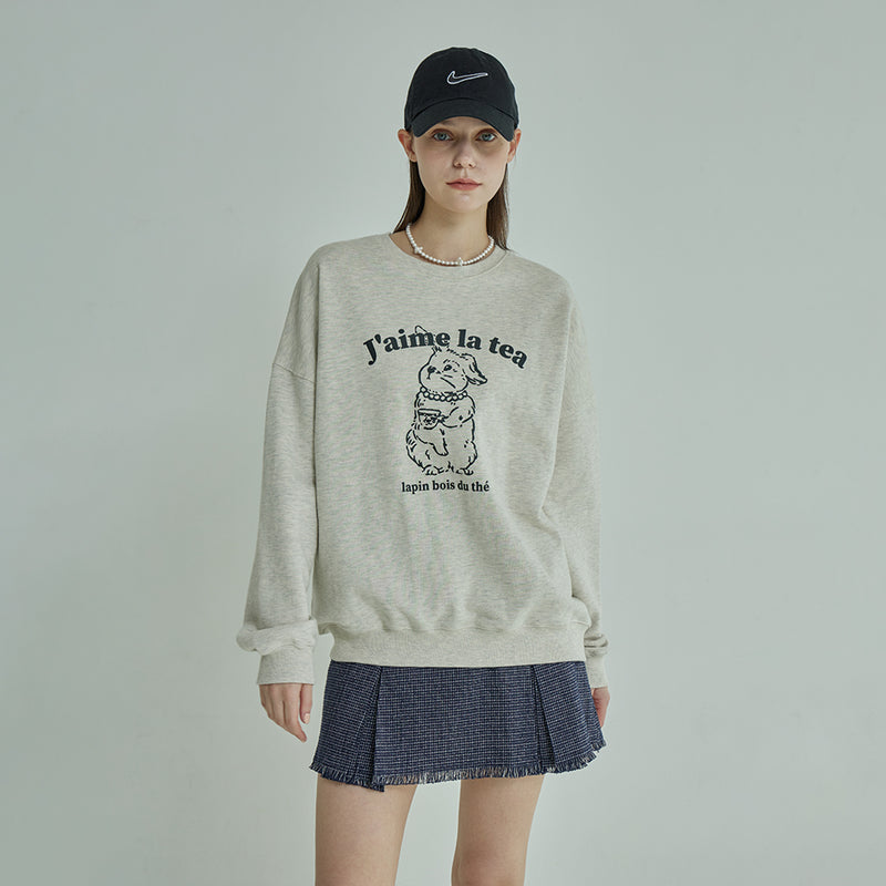 ラビットオーバーフィットスウェットシャツ / Rabbit overfit sweatshirt