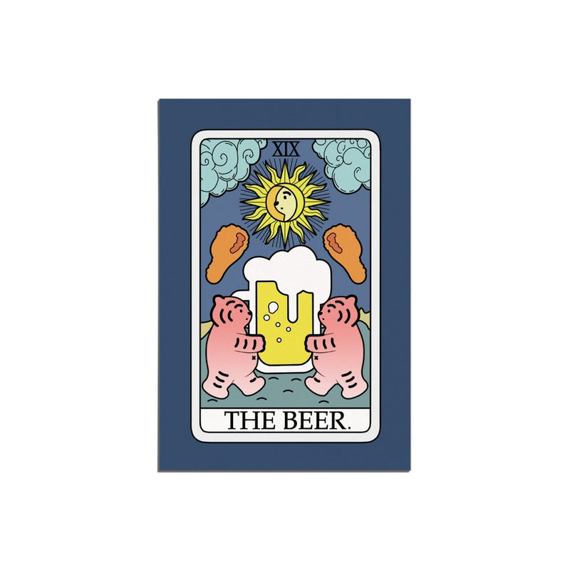 BEER TAROT TIGER POST CARD (6538752884854)