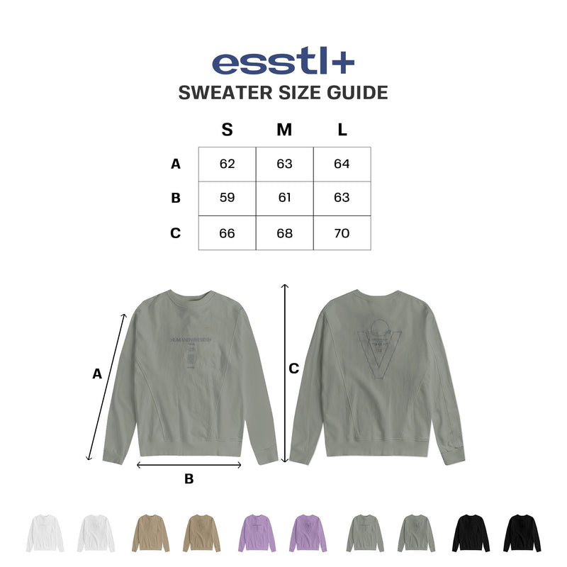 ESSTL+ エンブロイダードスウェット / ESSTL+ EMBROIDERED SWEATER (4551764017270)
