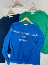 ロカットバウクルサマーニット / Locut Boucle Summer Knit (4color)