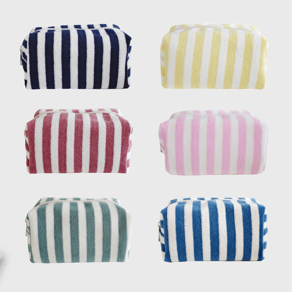 Stripe terry pouch_Large (6colors)