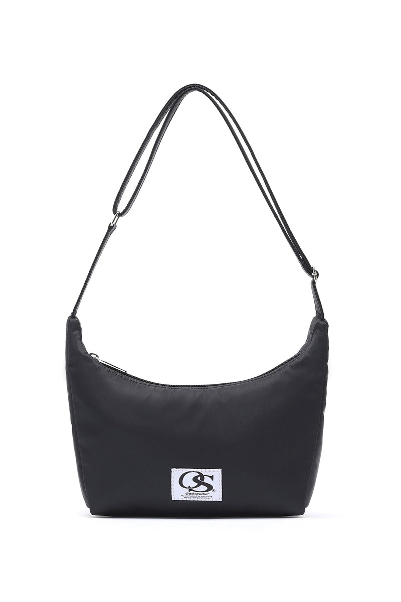 OSナイロンミニホボバッグ/ OS nylon mini hobo bag - BLACK