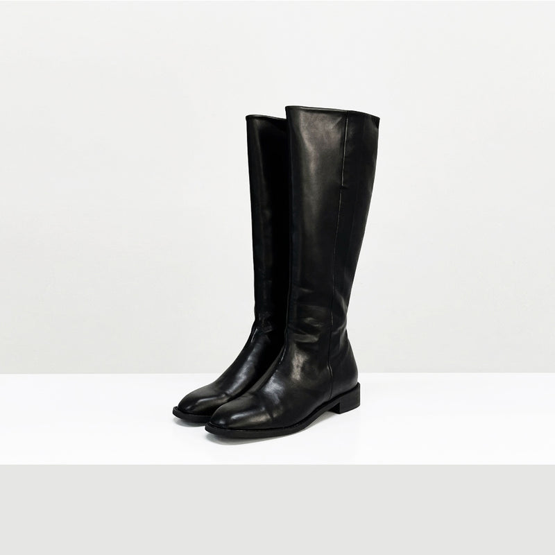 ゼンカデイリーレザーロングブーツ / Zenka Daily Leather Long Boots