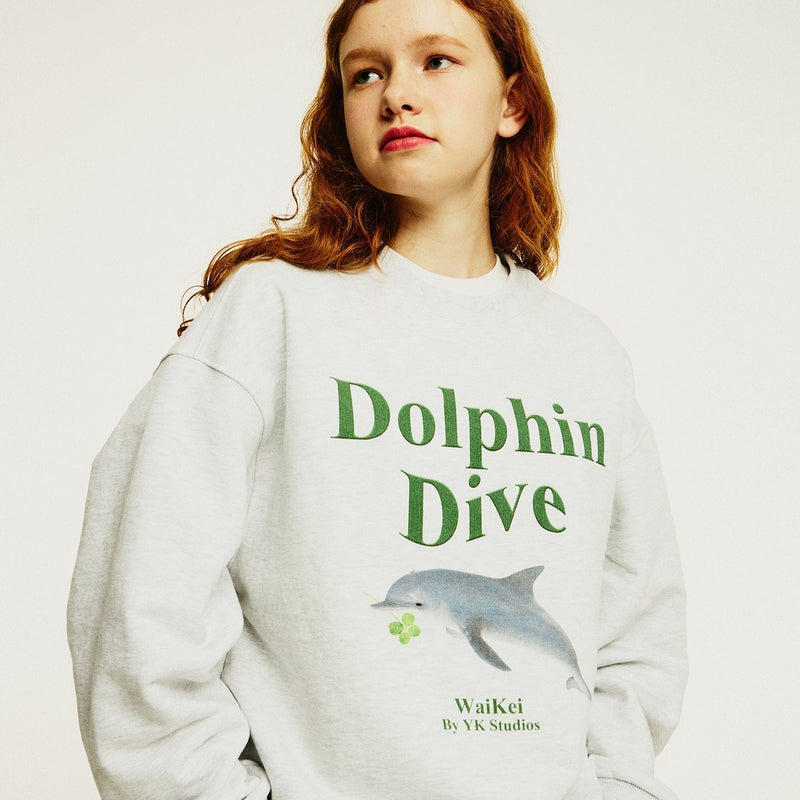 ドルフィンダイブスウェットシャツ/Dolphin dive sweatshirts