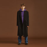 ウールコート / overfit double wool coat black (4595749486710)