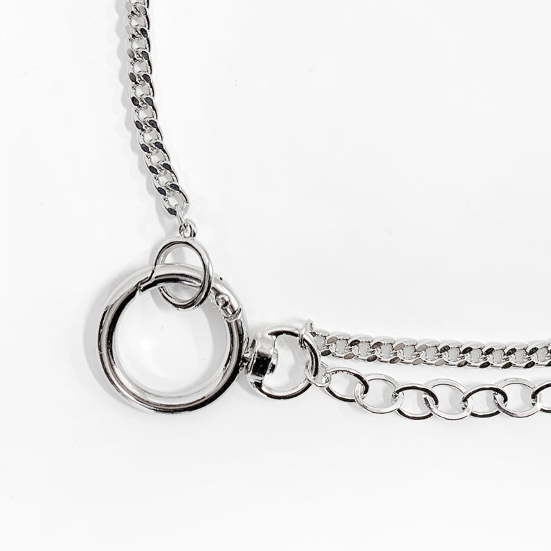 Circling layered necklace (6554670989430)