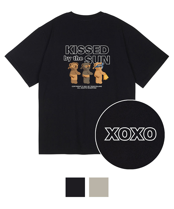 Three tanned Teddy T-shirt (6577550917750)