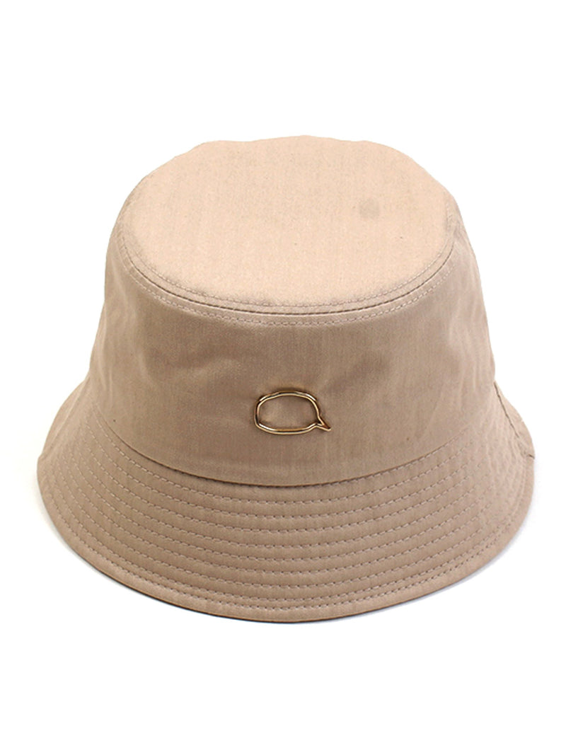 GD Bubble Beige Drop Bucket Hat (6589930438774)