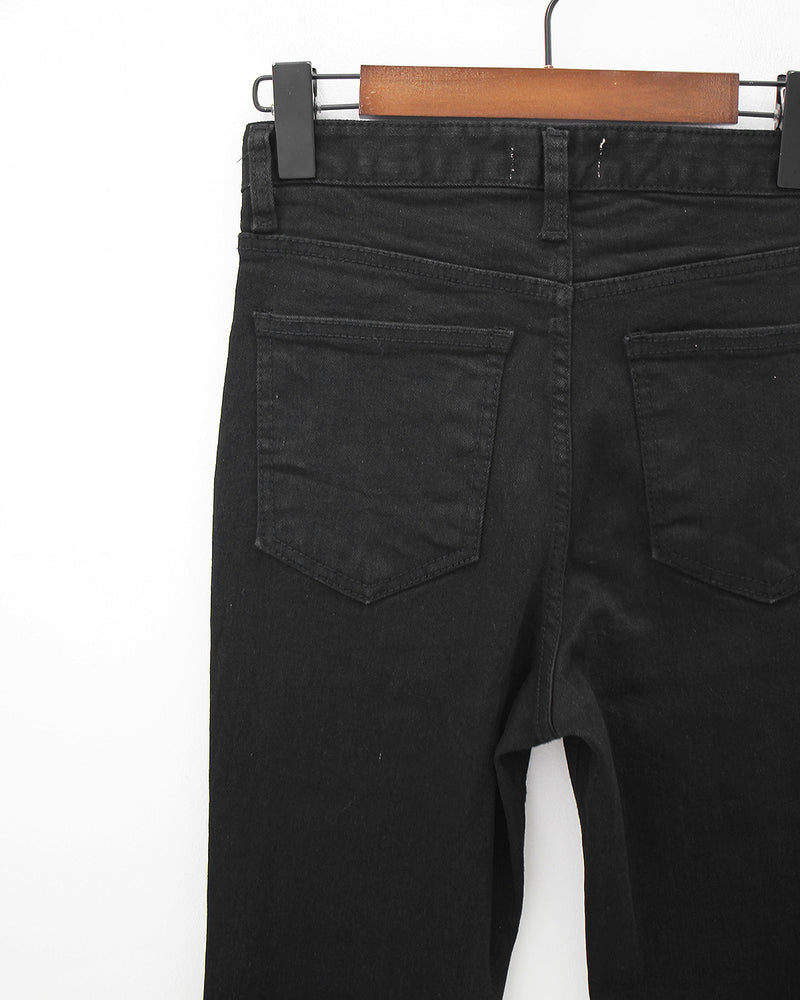 ブラックスパンブーツカットパンツ / Black Span Bootcut pants