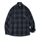 Layla The reason for love Cloudy Check Shirt S72 Navy (6550302326902)