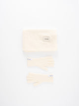 TRIKXI muffler gloves set_ivory