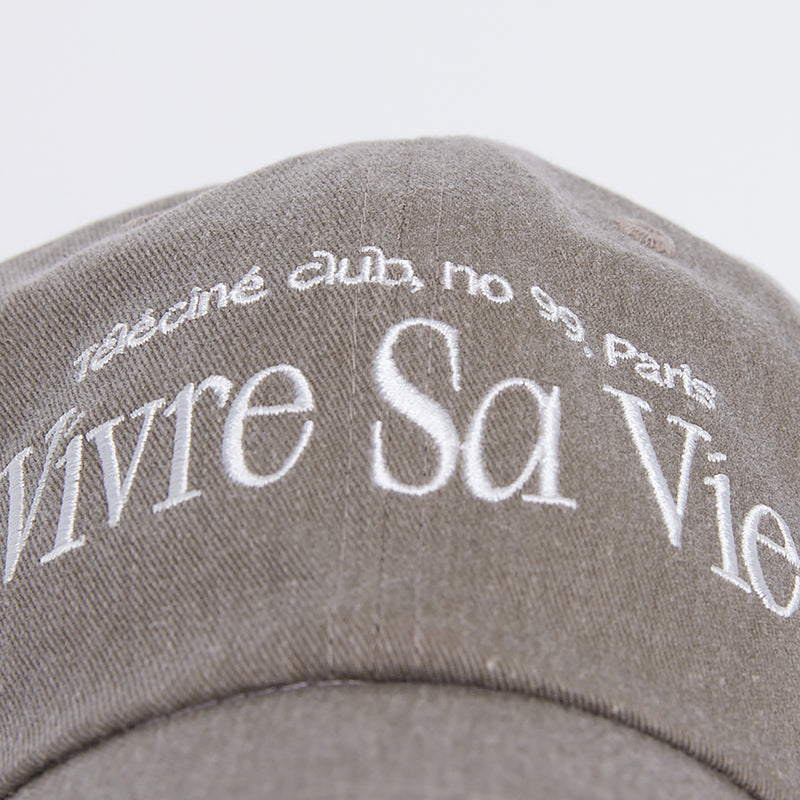 VIVRE SA VIE BALL CAP BROWN (6563459104886)