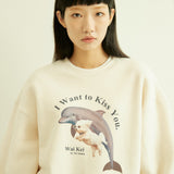 パピージャンパースウェットシャツ / Puppy dolphin jumping sweatshirts