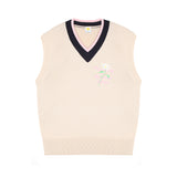 FWBA embroidery knit vest [Ivory] (6535249657974)