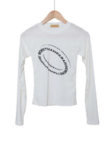ウェーブクロップロングスリーブTシャツ / Wave Crop Long Sleeve T-Shirt