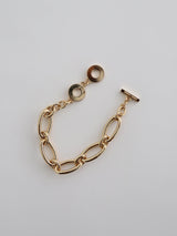 oval bracelet - gold (6548421017718)