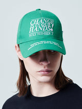 チェンジイズインアワーハンズキャンピングキャップ/CHANGE IS IN OUR HANDS CAMPAIGN CAP_GREEN