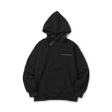 Classic minislogan buckle hoodie - Black (6624478625910)