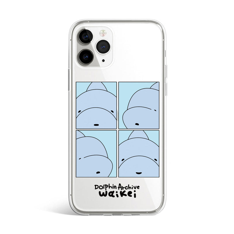 ジェリーフォンケース ドルフィンカートゥーン 4カット / Jelly phone case dolphin cartoon 4cut