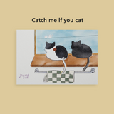 パウンドキャットハンドドローイングポストカード / Poundcat hand drawing postcard