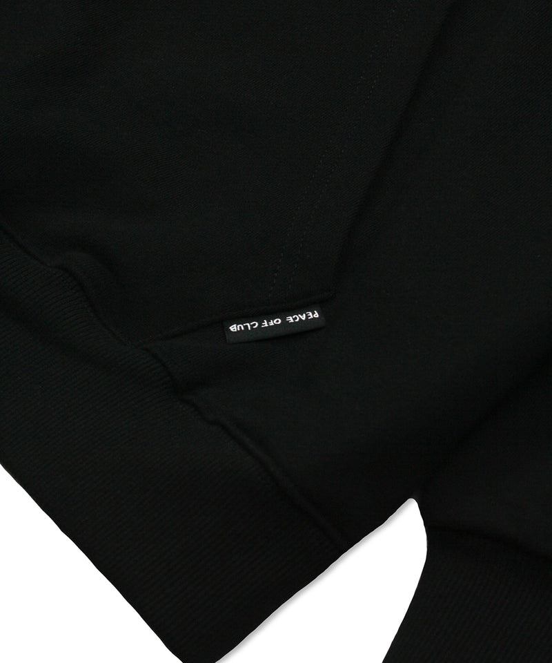 サイン_ロゴ フード スウェットシャツ/ Sign_Logo Hooded Sweatshirt BLACK (6613177860214)