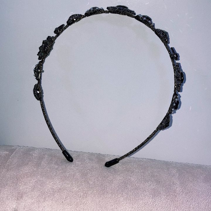 ジャスミンブラックキュービックヘアバンド / jasmine black cubic hairband