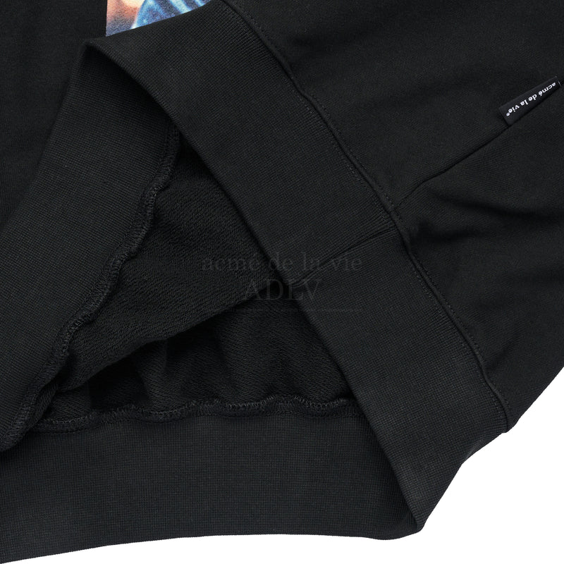 DTP ウィンドウシートベイビーフェイスパーカー / DTP WINDOW SEAT BABY FACE HOODIE BLACK