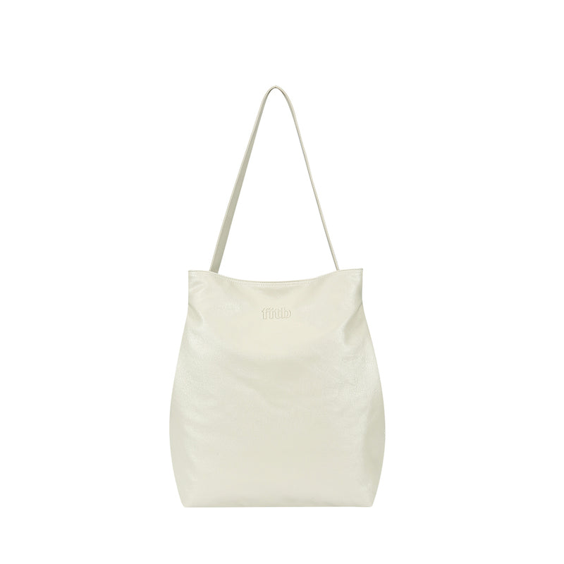 フロー バケットショルダーバッグ / Flow Bucket Shoulder Bag (beige)