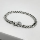 7mm クリップ クラシック チェーン ブレスレット / [BLESSEDBULLET]7mm clip classic chain bracelet_vintage silver