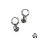 サージカルスチール3リングピアス/Surgical steel 3 ring earring
