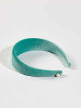 Turquoise Green Velvet Headband (6611534807158)