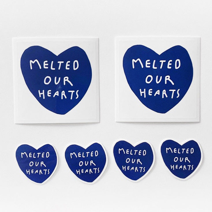 Heart Stickers (Dark Blue) (6602076487798)