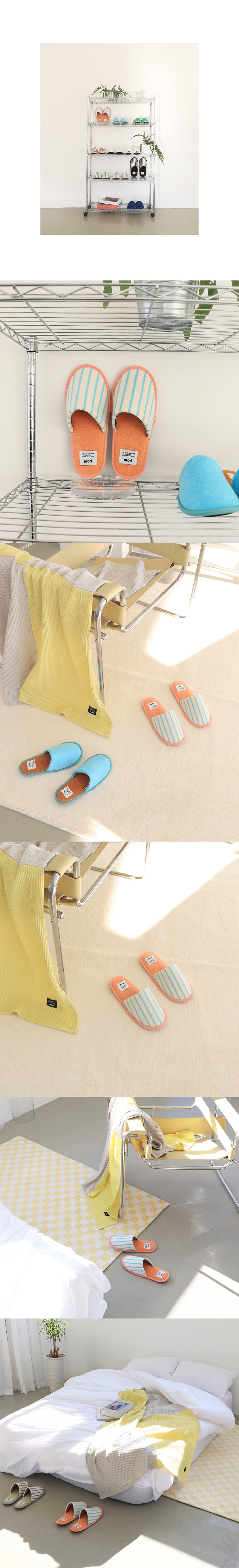 ストライプルームシューズ / Stripe room shoes (4design)