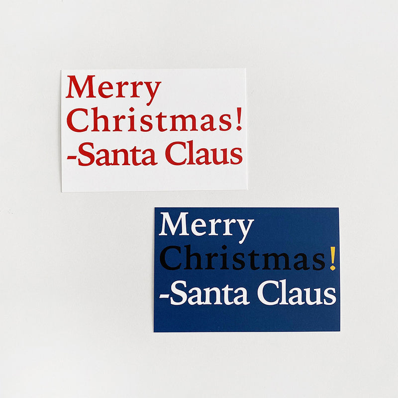 Santa Claus Message Postcard (Classic Red) (6602757472374)