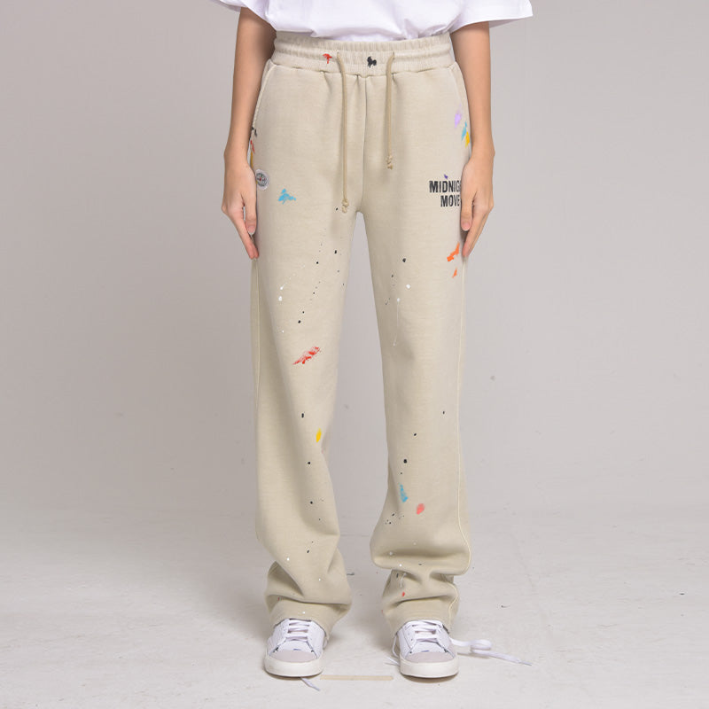 [unisex] pigment paint pants (beige) (6628386373750)