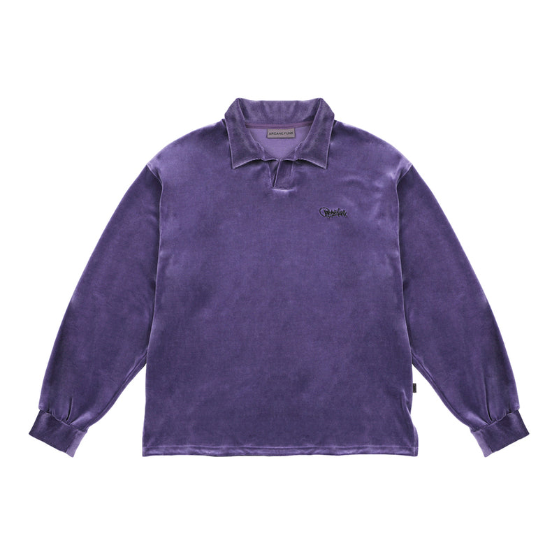 VELVET OPEN RUGBY SHIRTS PURPLE