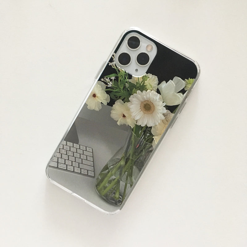 スプリングフラワーAアイフォンケース(ジェリーハード)/[jellhard case]  spring flowers A