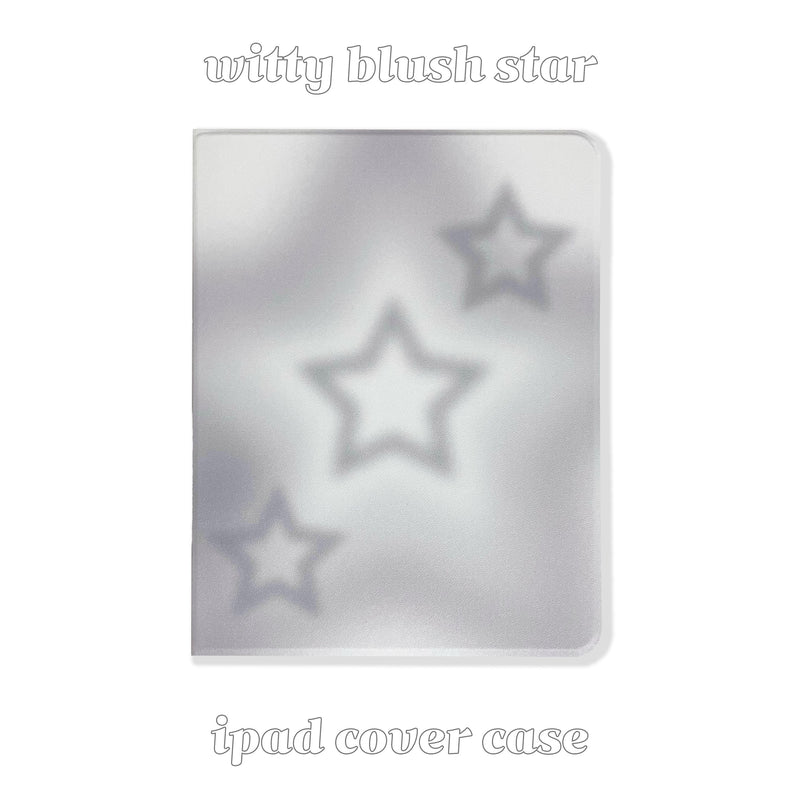 witty blush star iPad case (gray)