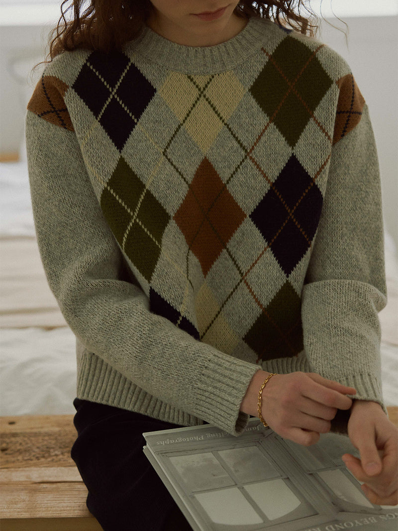 Wool jacquard knit (6653802315894)