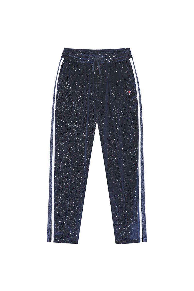 0 3 stars velvet track pants - NAVY (4641553318006)