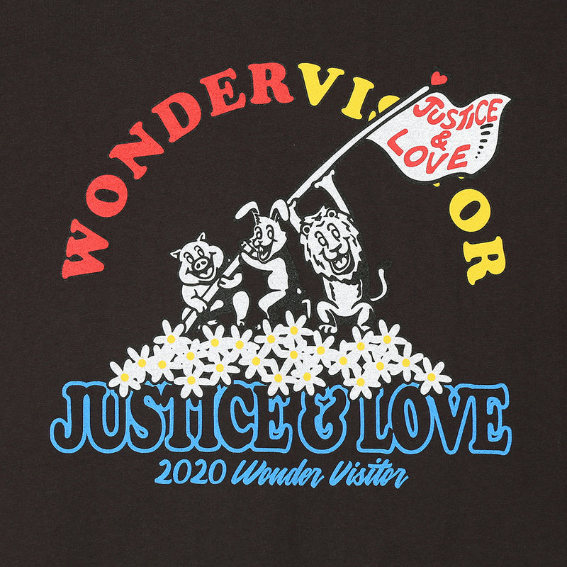 ジャスティス&ラブTシャツ / Justice & love T-shirt (4473292226678)