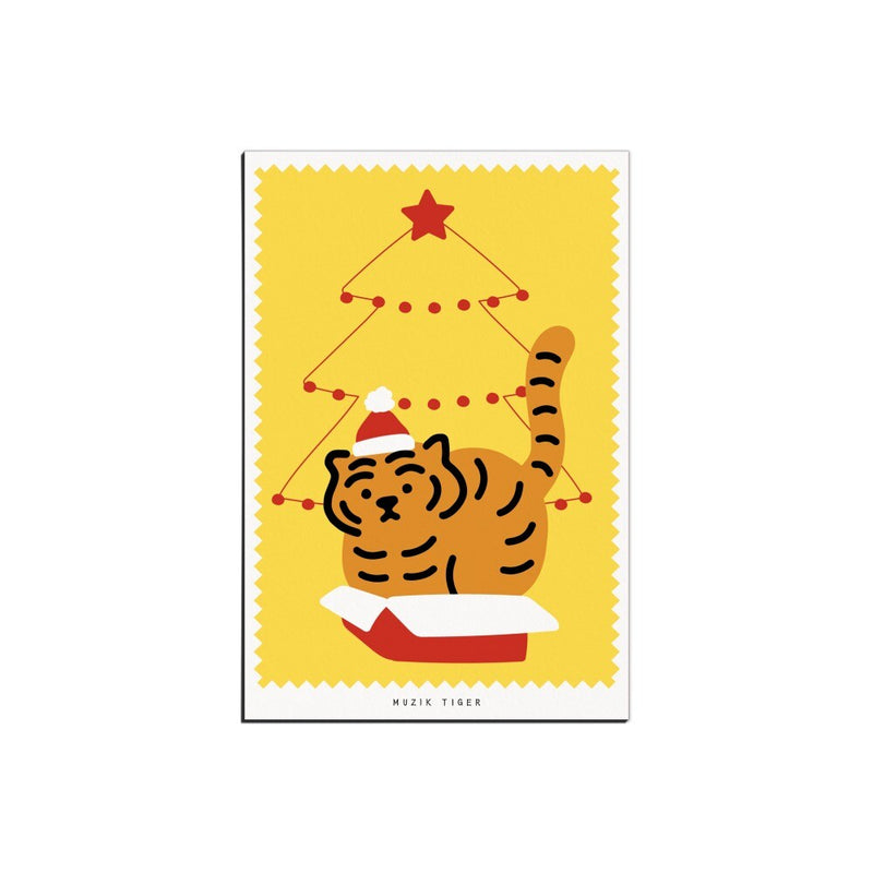 HAPPY TREE TIGER POST CARD (6538539040886)