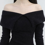 ホワイメルオフニットドレス / Whimel off-knit dress
