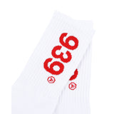 939 LOGO BOARD SOCKS (WHITE) (6600157855862)