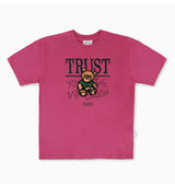 AMBLER 男女共用 Trust bear オーバーフィット 半袖 Tシャツ AS1105