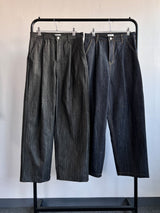 ワンタックワイドデニムパンツ / One-Tuck Wide Denim Pants(2color)
