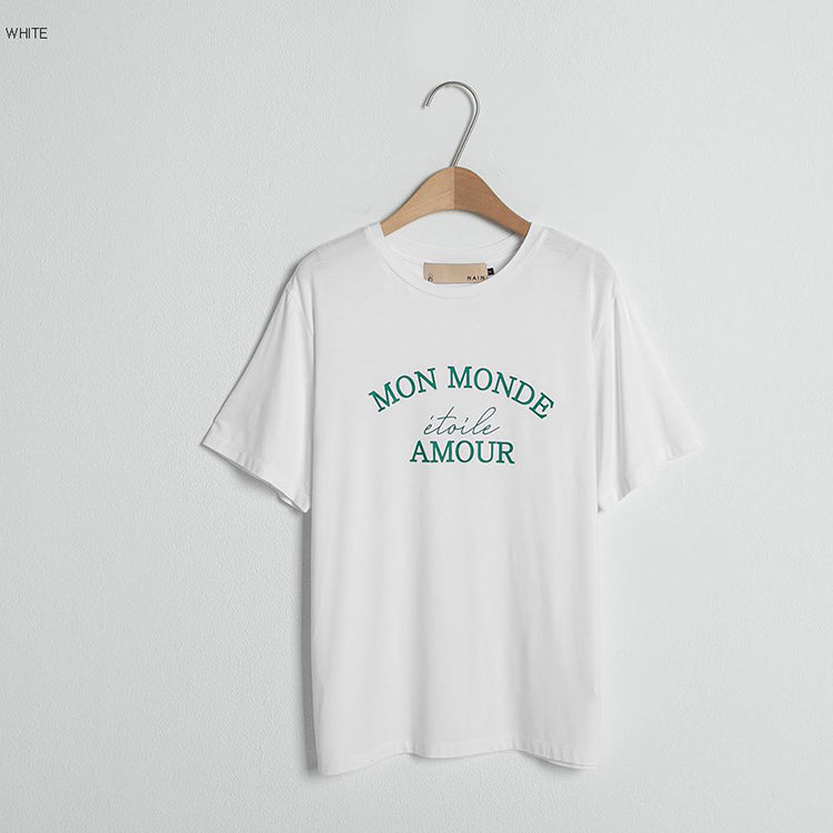 モンモンドスタンダード フィットTシャツ/(T-6405) Monmond standard fit T-shirt