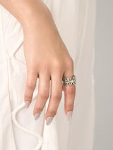 Butterfly rail ring (925 silver)